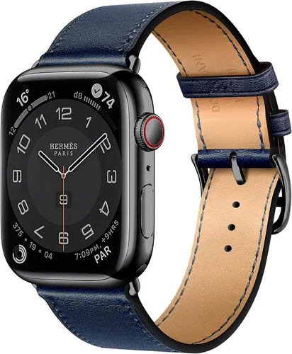 Vista 27 de LB1 - Correa de cuero para Apple Watch para mujeres y hombres, SE Ultra 2 de 1.575 in 1.732 in 1.811 in 1.654 in 1.772 in 1.614 in 1.496 in 1.929 in