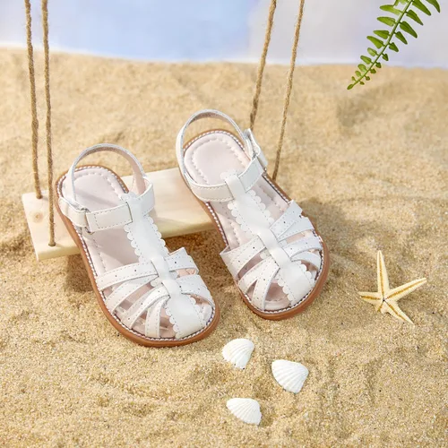 Vista 6 de Kiderence Sandalias para niñas pequeñas, zapatos de verano para niñas pequeñas