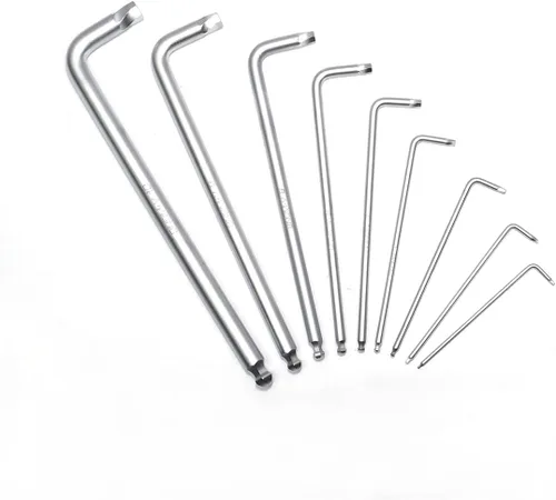 Vista 5 de K Tool 75450 - Juego de extractor de tornillos hexagonales dañados, rango métrico de 9 piezas de 0.059 in a 0.394 in, extractores de extremo