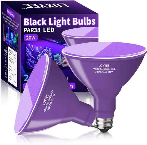 Vista 11 de PAR38 Bombillas LED de inundación para exteriores, paquete de 2 unidades, regulables 20 W (equivalente a 200 W) bombillas de inundación de base E26