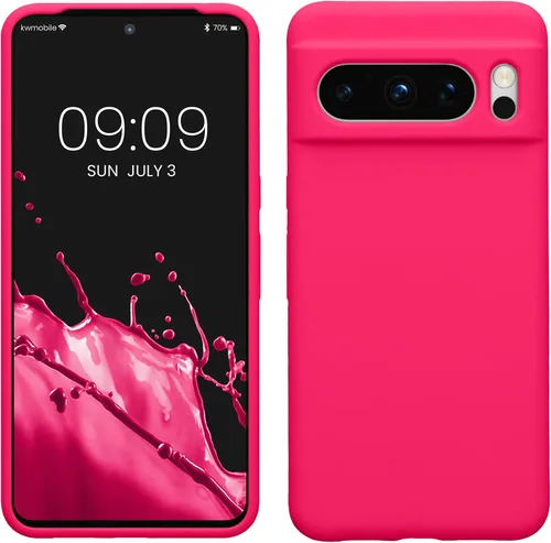 Vista 79 de kwmobile Funda compatible con Google Pixel 7 Pro - Funda de silicona TPU con acabado suave - Piedra antigua
