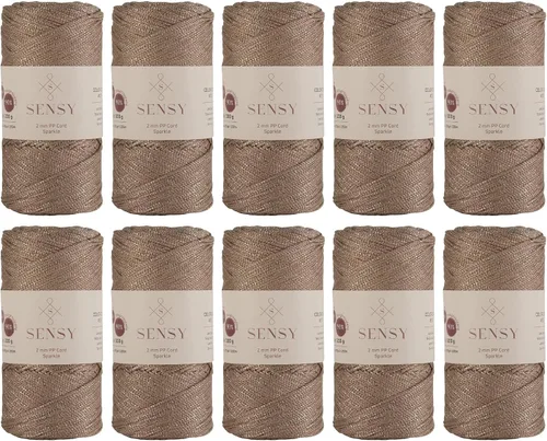 Vista 55 de Sensy Premium 2mm 229.5 metros de cuerda de poliéster 100% cordón de polipropileno Cordón de macramé 2mm Cordón para bolso de crochet Hilo