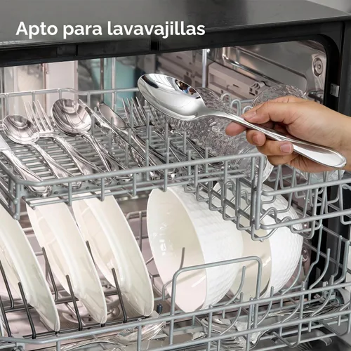 Vista 4 de KINGSTONE Juego de cubiertos de 20 piezas para 4, juego de cubiertos de acero inoxidable resistente, juego de cubiertos para el hogar, cocina