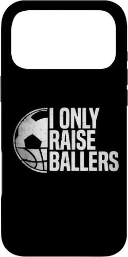 Vista 22 de I Only Raise Ballers Funny Soccer Basketball Parent Case for iPhone 17