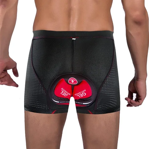 Vista 2 de Lixada 5D - Pantalones cortos de ciclismo para hombre acolchados transpirables de secado rápido