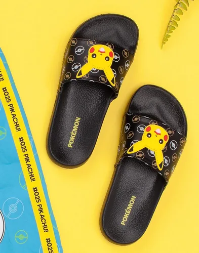 Vista 3 de Pokemon Sliders Chicos Niños Pikachu Sandalias Playa Ducha Chanclas