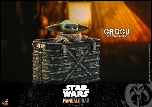 Vista 5 de TV Masterpiece Mandalorian Grogoo y juego de accesorios 1/6 escala figura verde (HT908288)