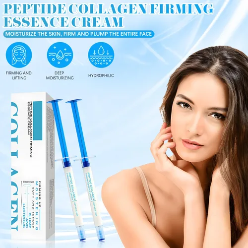 Vista 2 de Colágeno polipeptídico, crema de esencia elástica de colágeno polipéptido, loción reafirmante y lifting micromolecular para tensar la piel