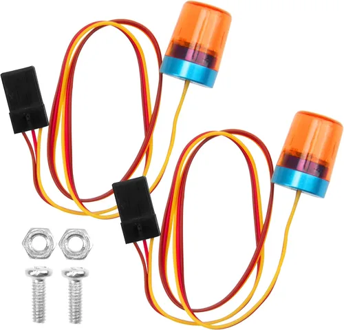 Vista 7 de 2 luces LED multifunción con luces LED de alarma intermitente giratoria compatible con 1/10 TRX4 SCX10 RC Crawler Car 1/14 Tamiya Tractor RC Truck