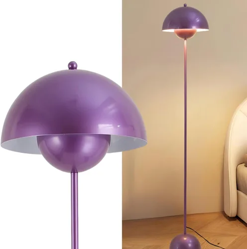 Vista 21 de COSYLUX Lámpara de pie moderna para sala de estar, lámpara de pie alta industrial para dormitorio, pantalla de metal que refleja la luz, lámpara