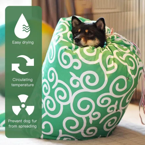 Vista 4 de WAYUTO Bolsa de secado flexible para mascotas con cordón, bolsa de secado de pelo de perro, caja de secado de pelo para cachorros, bolsa secadora