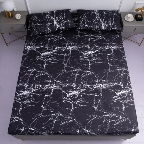 Vista 3 de Sábana bajera y funda de almohada, protector de colchón impermeable, funda de colchón suave y transpirable con bolsillo profundo para colchón de 6 a