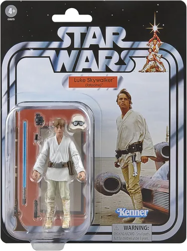 Vista 2 de Star Wars The Vintage Collection, vehículo Landspeeder con figura de Luke
