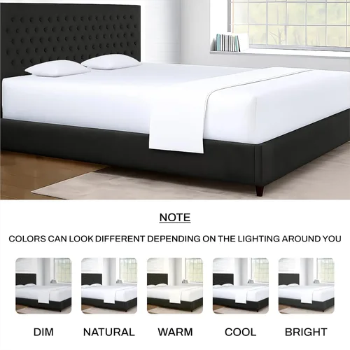 Vista 4 de SGI Bedding 108" x 108" Juego de sábanas de 4 piezas de tamaño Alaskan King de 1000 hilos 100% de algodón egipcio - Sábanas de bolsillo profundo