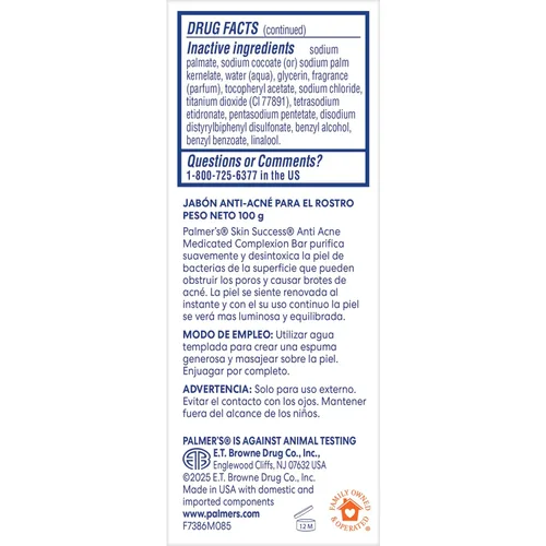 Vista 10 de Palmer's Skin Success Eventone - Barra de jabón medicada antiacné, 3.5 onzas (paquete de 12) Advanced Formula, Helps Clears Acne Blemishes, Gently