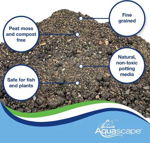 Vista 3 de Aquascape Medio de Plantación para Estanques de Plantas Acuáticas, Tierra Nutritiva para Jardines Acuáticos, Apoya un Crecimiento Fuerte de Raíces