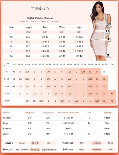 Vista 6 de Meilun Vestido de mujer con espalda descubierta, a rayas, sin mangas, para fiestas
