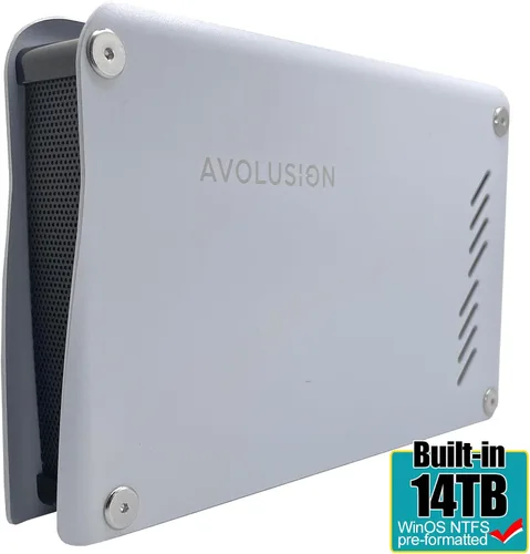 Vista 2 de Avolusion Disco duro externo USB 3.0 de 14 TB serie M5 para PC de sobremesa WindowsOS / portátil (renovado)