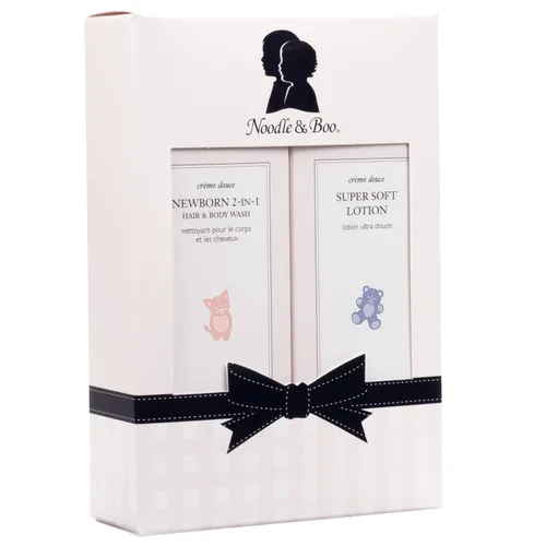 Vista 6 de Noodle & Boo Bundle of Joy - Juego de regalo para recién nacido; gel de baño 2 en 1 para el cabello y el cuerpo, loción súper suave para bebé