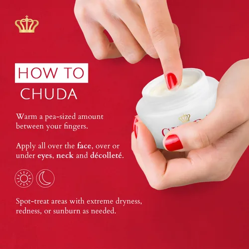 Vista 7 de Crema hidratante curativa Chuda para la piel, intensiva, para el envejecimiento de la piel, facial diario para piel seca y sensible, crema facial