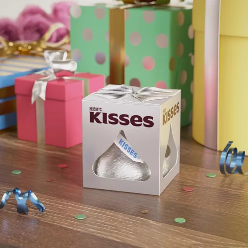 Vista 6 de HERSHEY'S KISSES - Dulces de chocolate con leche, regalo, cajas de 7 onzas (6 unidades)