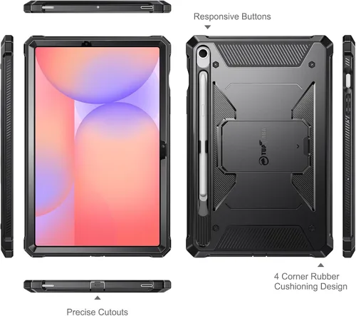 Vista 8 de Fintie Estuche a prueba de golpes para Samsung Galaxy Tab S10 Lite/ S10 FE/ S9 FE 5G 10.9 Pulgadas/Tab S9 11 Pulgadas, Tuatara Protector de pantalla