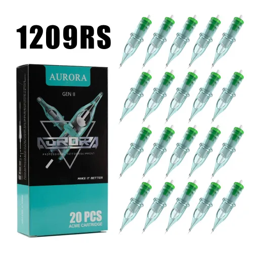 Vista 2 de Aurora Gen 2 Cartuchos Aguja de Tatuaje 20pcs (1209RS)