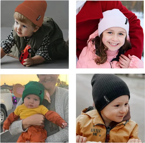 Vista 5 de Century Star Gorro de invierno para bebé, gorro de invierno para niños y niñas
