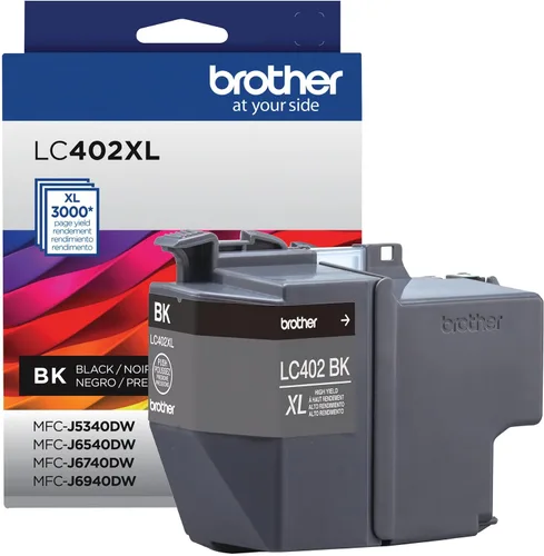 Vista 5 de Brother Cartucho de tinta negro LC402BK de rendimiento estándar genuino