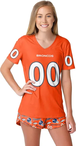 Vista 14 de FOCO NFL womens Nfl Team Logo Ladies Gameday Ready Jersey Pajama Set