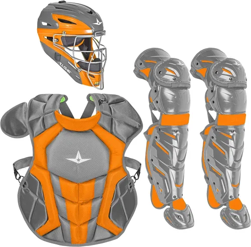 Vista 14 de All-Star Eje S7 de 9 a 16 años – Kit de equipo de captura de béisbol (incluye casco, protector de pecho, protectores de piernas), cumple con NOCSAE