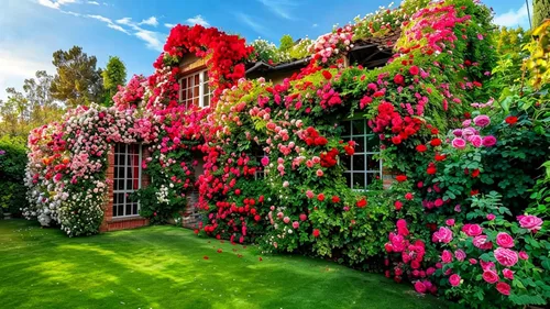 Vista 3 de Semillas de rosas trepadoras para plantar, más de 300 plantas de semillas de flores de rosa rosa, reliquia sin OMG atrae a polinizadores, flores