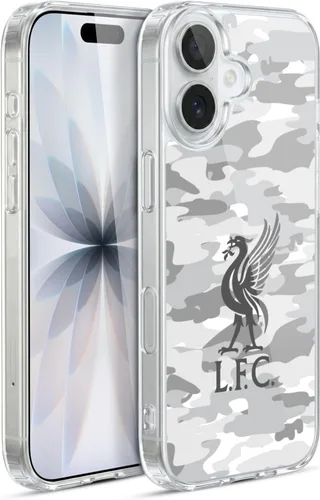 Vista 247 de Head Case Designs Funda de gel con licencia oficial del Liverpool Football Club Away Colourways Crest Camou [protección de grado militar] compatible