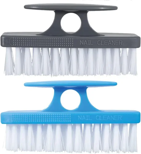 Vista 19 de Superio Cepillo de uñas para limpiar uñas, dedos de pies y pies, cepillo rígido multiusos, color azul