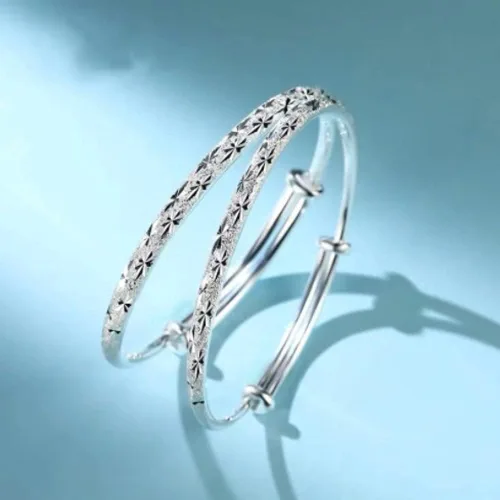 Vista 3 de Pulsera de 5 piezas pulsera de plata de ley 925 joyería bohemia para mujer Algodón Tiendaita