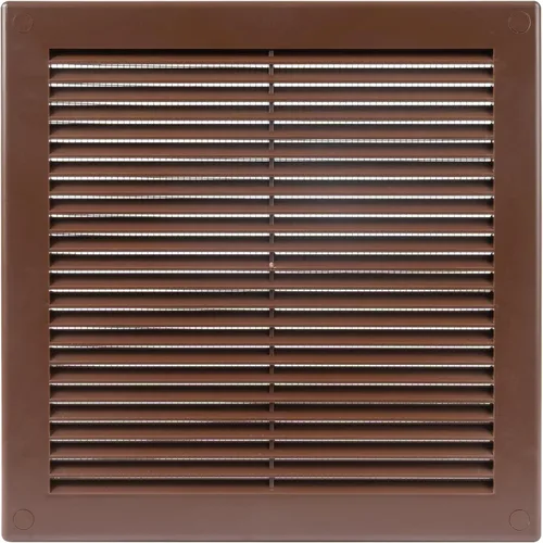 Vista 16 de Medida de apertura de 3'' x 3'' pulgadas / Rejilla externa de ventilación cuadrada blanca con malla protectora - Registro de plástico ligero Blanco