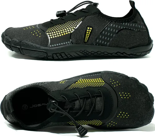 Vista 2 de deenor Adjustable Water Shoes for Men Quick Dry Wide Toe Aqua Shoes for Swim Beach Surf