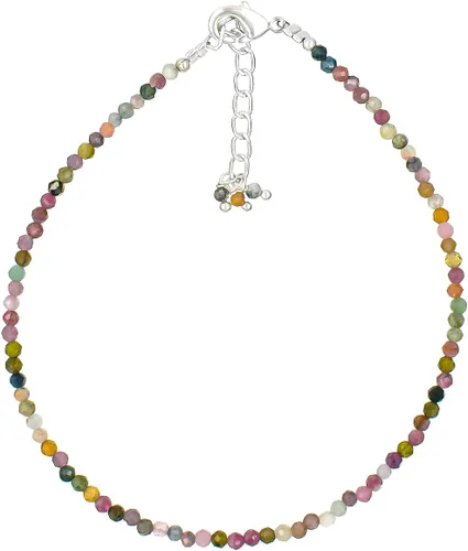 Vista 6 de TGH Pulsera de cuentas naturales con piedras preciosas microfacetadas, joyería para ella, cristales curativos energéticos de piedra natal, cadena