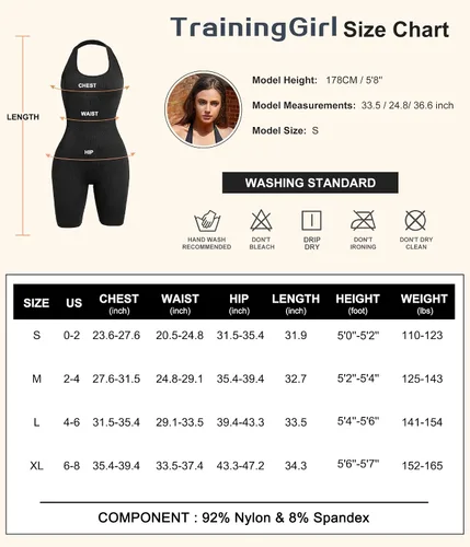Vista 5 de TrainingGirl Mono de yoga para mujer, con cuello halter, pantalones cortos, acanalado, de una pieza, sin costuras, bodycon, entrenamiento, gimnasio