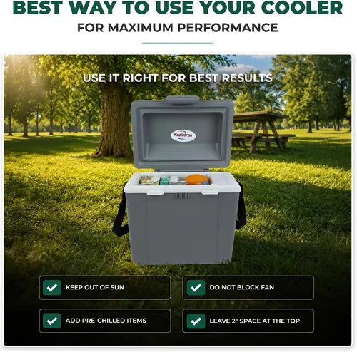 Vista 11 de Koolatron Traveller lll Refrigerador termoeléctrico, gris