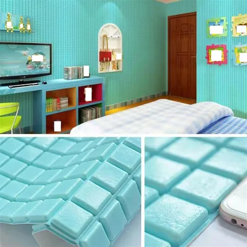 Vista 10 de Melairya Paneles de pared 3D, papel tapiz de ladrillo de espuma para dormitorio, panel de pared de piedra sintética, papel tapiz autoadhesivo