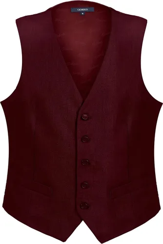 Vista 7 de Gioberti - Chaleco formal para hombre, adecuado para vestir formal de negocios o casual Carbón