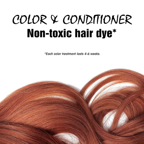 Vista 3 de Light Mountain Tinte y acondicionador de cabello de henna, tinte para el cabello rojo brillante para hombres y mujeres, polvo orgánico de hoja