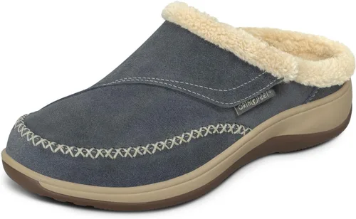 Vista 7 de Orthofeet Charlotte - Pantuflas ortopédicas con forro de piel sintética para mujer