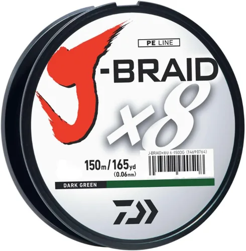 Vista 9 de Daiwa J-Braid Línea trenzada redonda tejida de 8 filamentos, 150 m