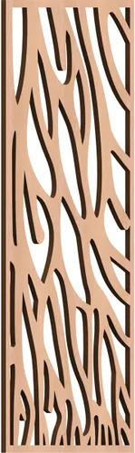 Vista 172 de 9 3/8"W x 24 3/8"H x 1/4"T Bristol Decorativos Paneles de Pared de Madera Calado, Cereza