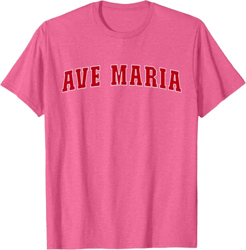 Vista 34 de Ave Maria FL Florida - Camiseta, Negro