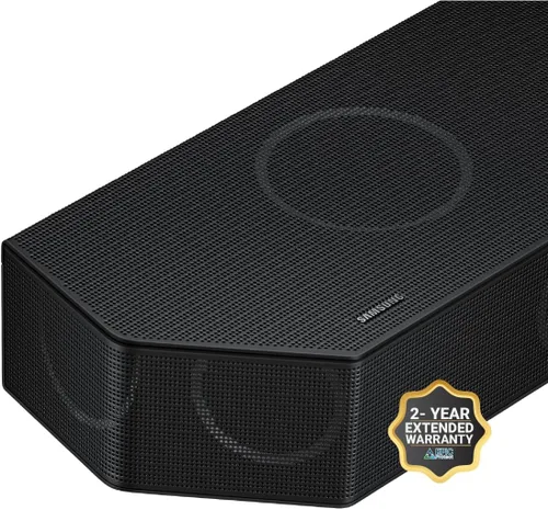 Vista 4 de Samsung Barra de sonido Q990D de 11.1.4 canales con audio Dolby Atmos inalámbrico, altavoz trasero incluido HW-Q990D/ZA (modelo 2024) + más 2 años
