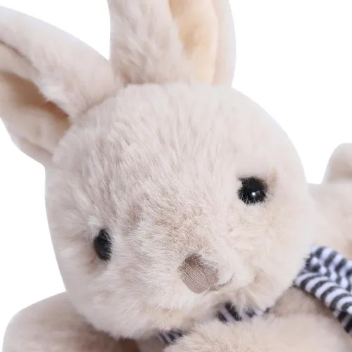 Vista 4 de Dilly Dudu - Conejo de peluche beige, adorable regalo, de 6 pulgadas