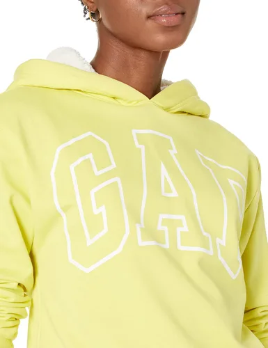 Vista 3 de GAP Sudadera con capucha con forro Sherpa con logotipo para mujer